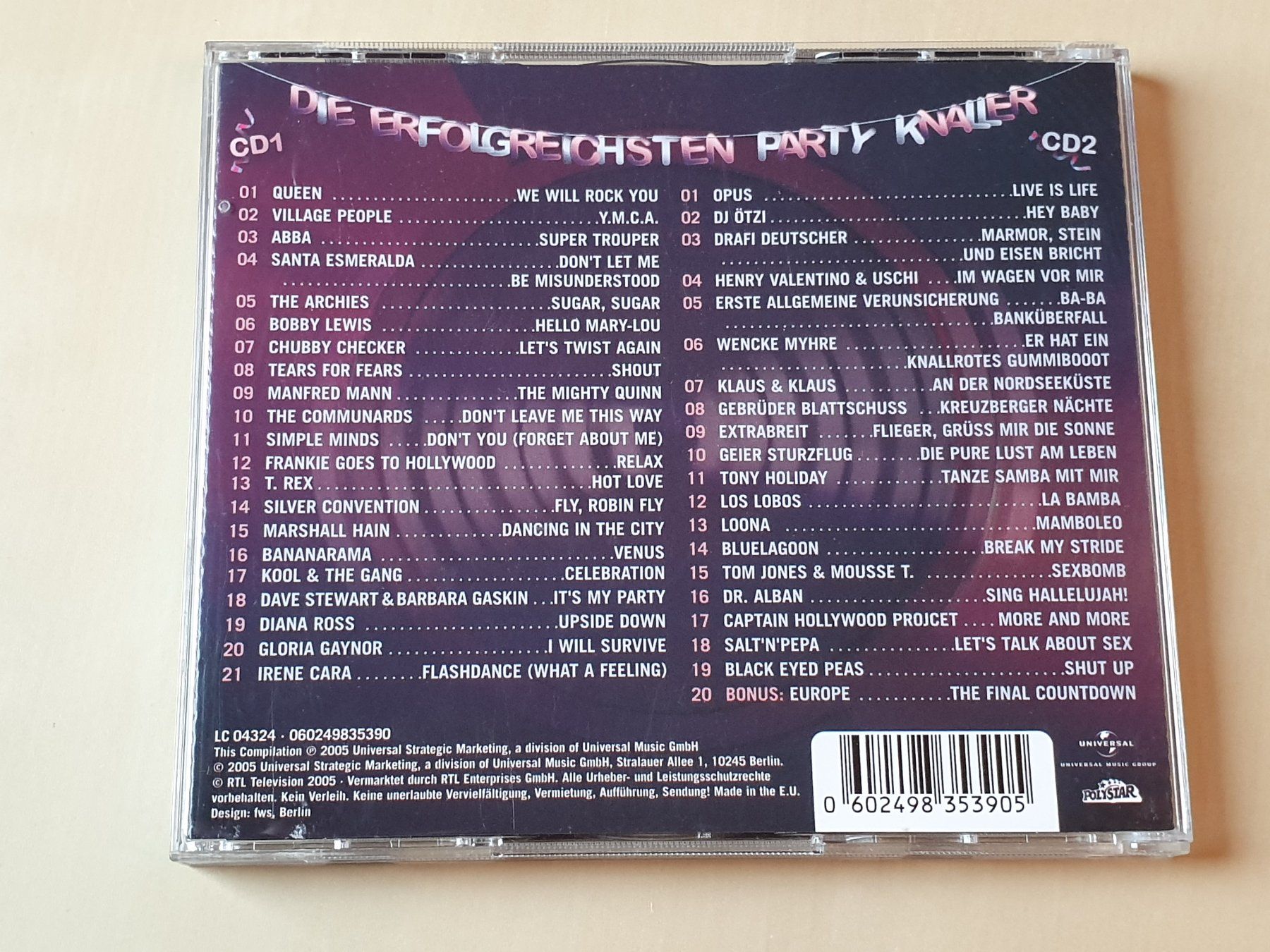 CDs: Die ultimative Chart Show erfolgreichsten Party Knaller – Gebraucht aus Stansstad von collectorsshop 1