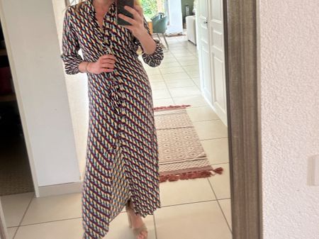 Zara chemise robe longue S