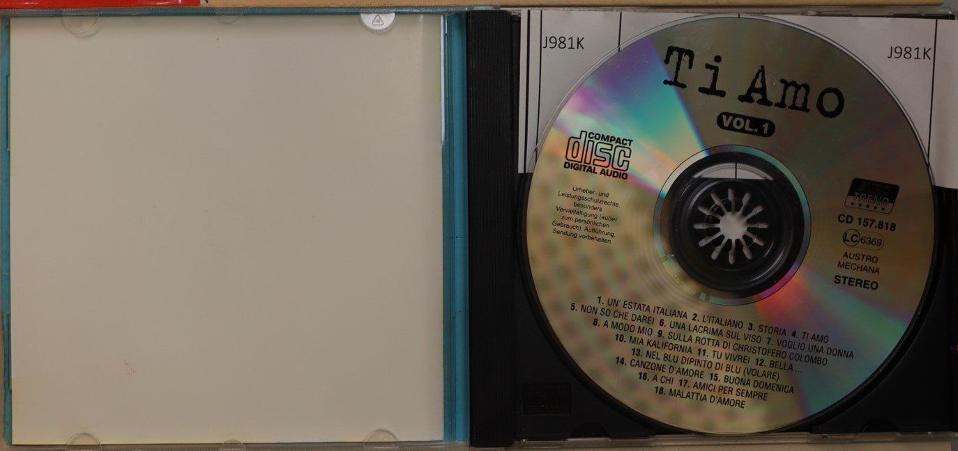 CD: Ti amo -Hits aus Italien – Usato da Luzern venduto da CONTENTI 1