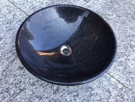 Lavabo Galaxy Black Granit Waschbecken Naturstein Design
