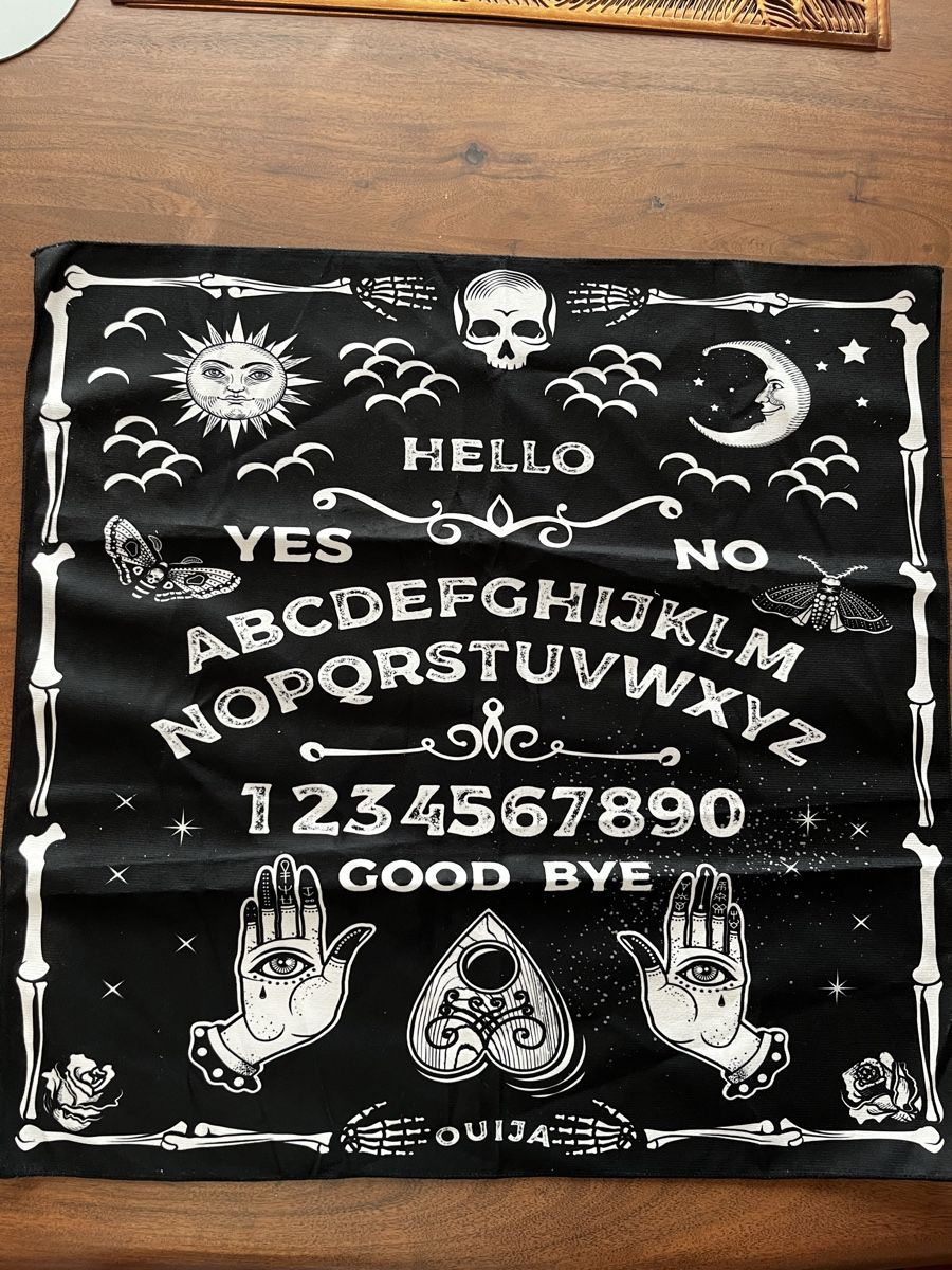 Tutte le decorazioni: Altartuch Ouija – Nuovo e nell'imballaggio originale da Gams venduto da Mariawicca