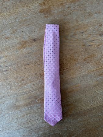 Krawatte pink, gemustert