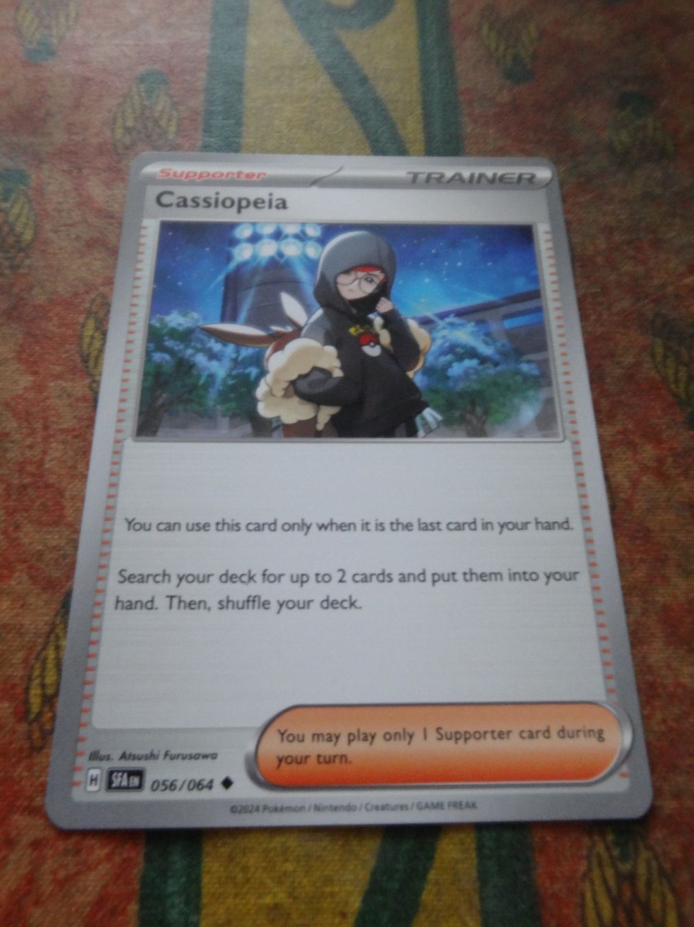 Pokémon Carte collezionabili: POKEMON  Cassiopeia  H  SFA EN  056/064  TRAINER  2024 – Usato da Romanel-sur-Lausanne venduto da Swift13
