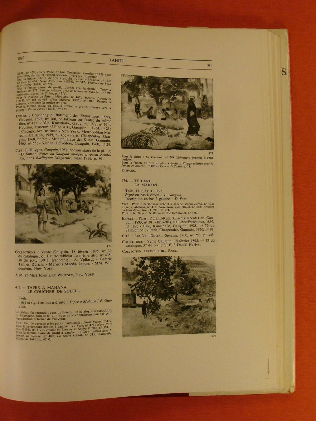 Libri: GAUGUIN CATALOGUE I, 1961 – Usato da Grüningen venduto da Kartensammler 6