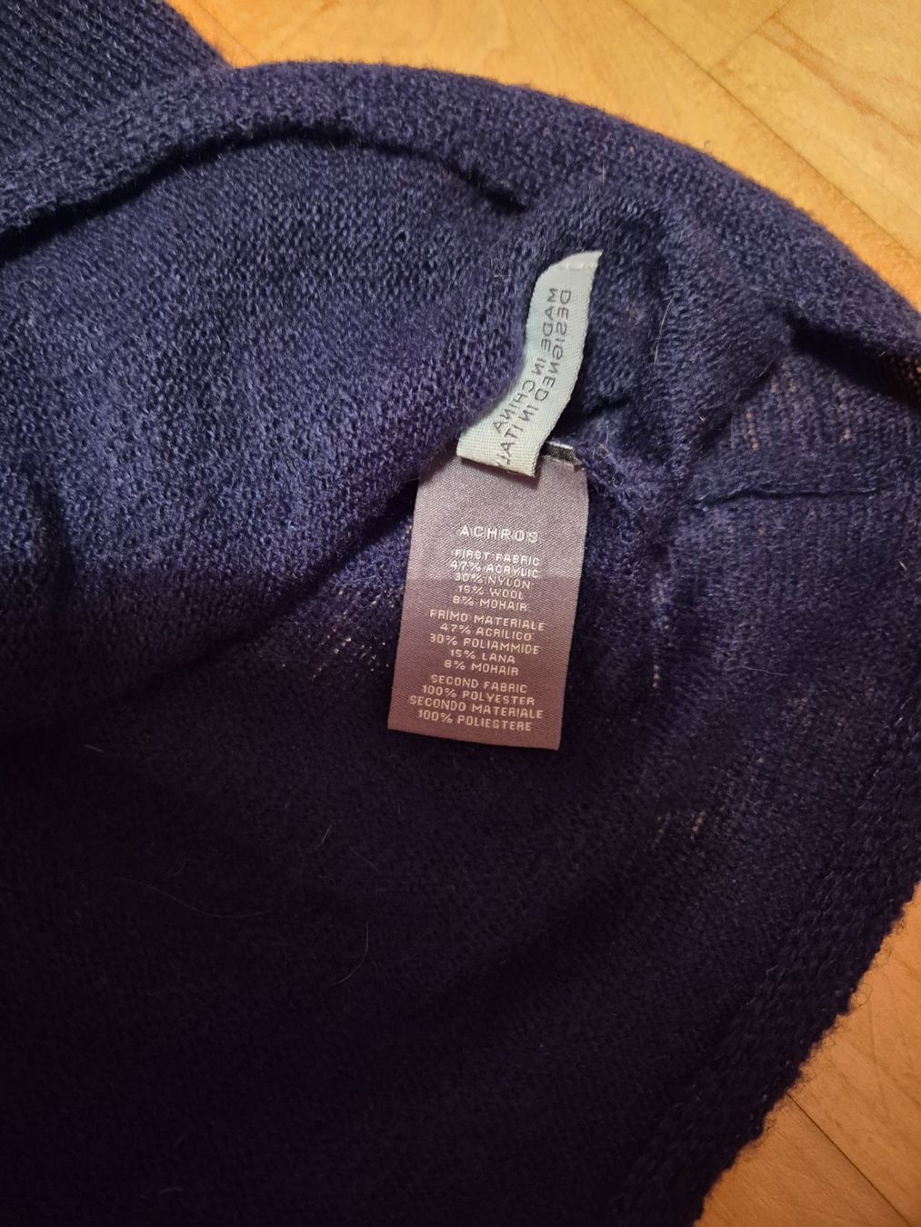 Vestiti: Dunkelblaues Strickkleid mit Spitze, inkl.Unterrock – Usato da Walenstadt venduto da grischalounge1 5