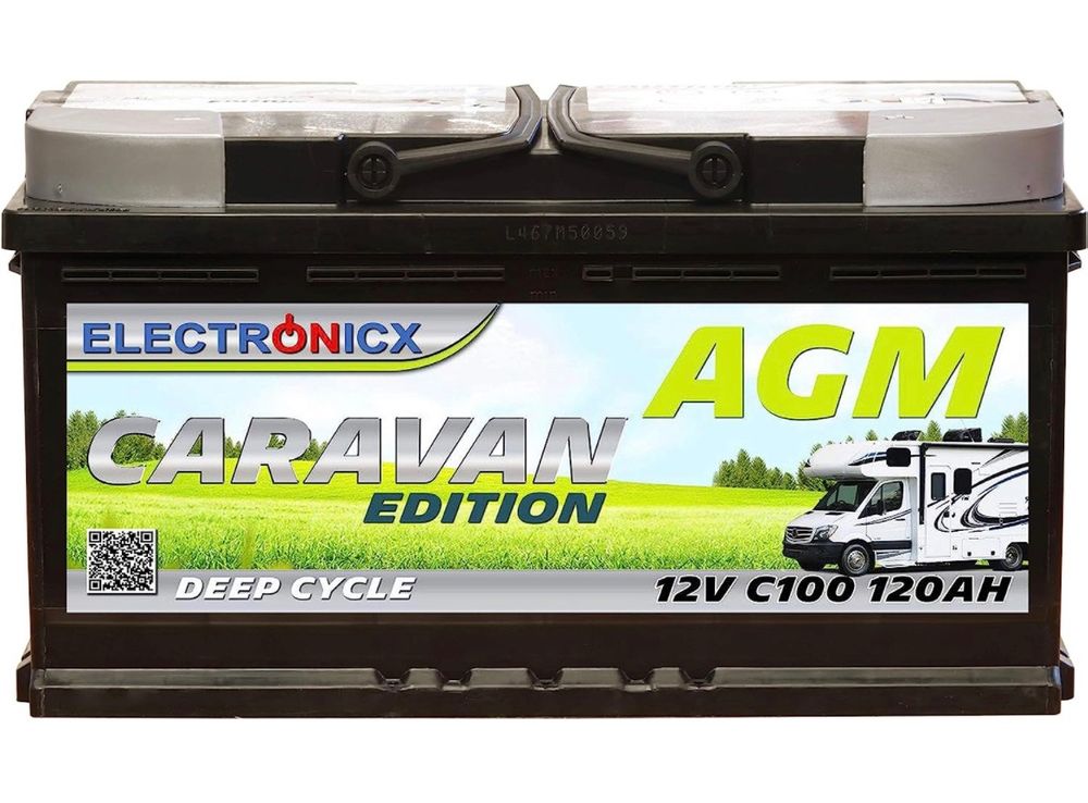 Batterie Gel 120Ah 12V - Pour Camping-Car, Solaire, Et Voitures Électriques Enfants