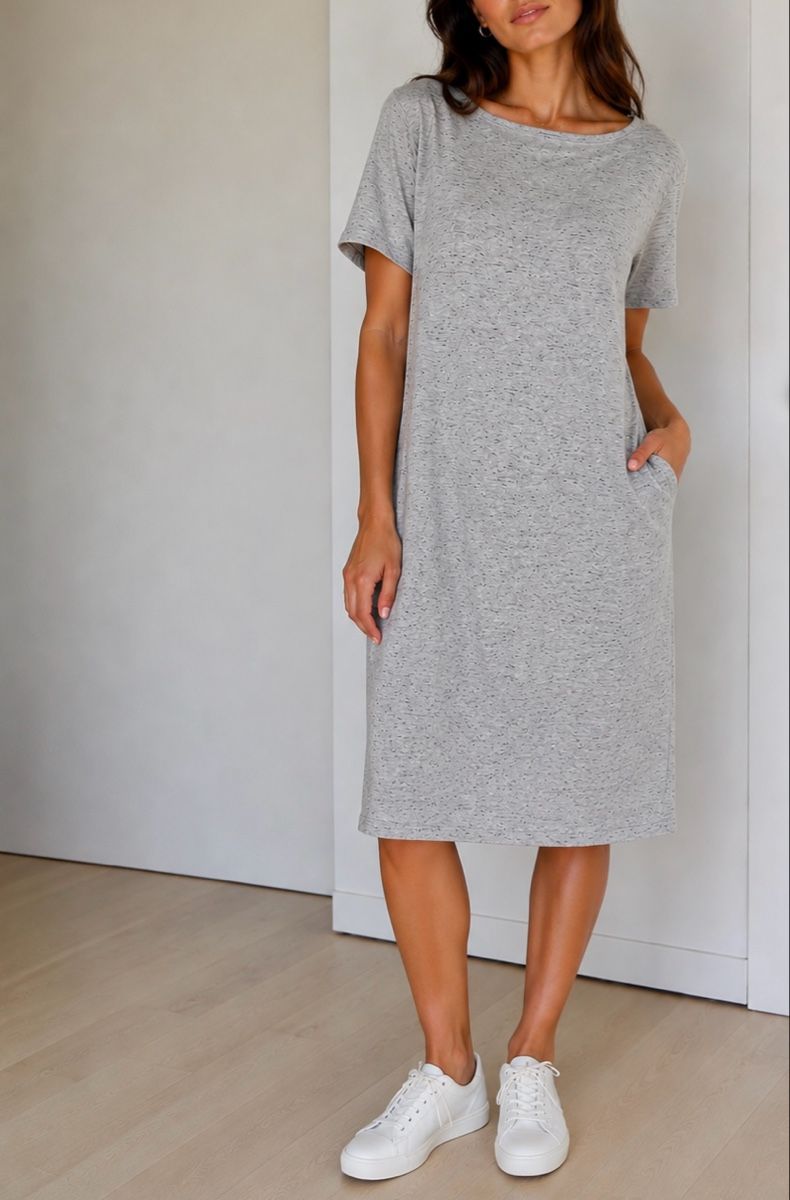 Gap Kleider: GAP Kleid grau meliert Gr. XXL – Gebraucht aus Bottmingen von ana_5hrv