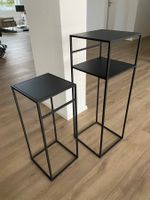 Pflanzenständer / Blumenständer – 2er-Set, schwarz