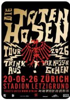 2 Stehplatztickets fürs Totenhosen Konzert Zürich 20.6.26