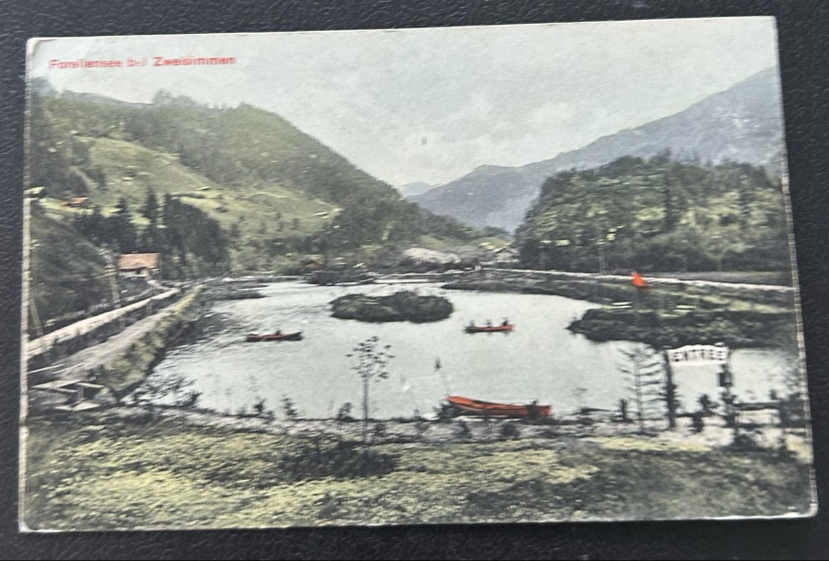 Cartoline postali: Zweisimmen Forellensee – Usato da Horw venduto da Tellbub