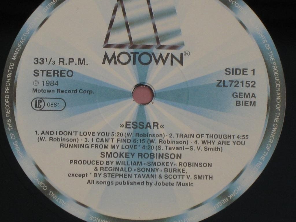 Dischi in vinile: LP - SMOKEY ROBINSON - ESSAR – Usato da Steckborn venduto da Quo7 1