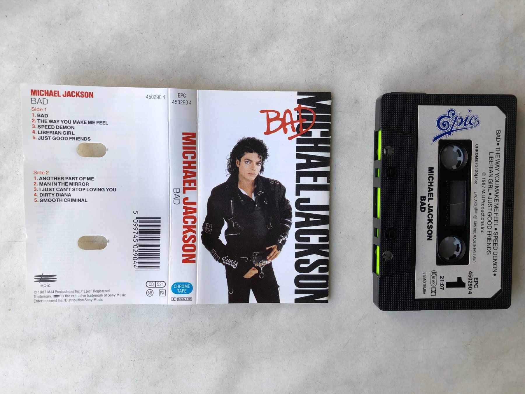 Musicassette: Michael Jackson Kassette- BAD – Usato da Gossau ZH venduto da Musicman1 1