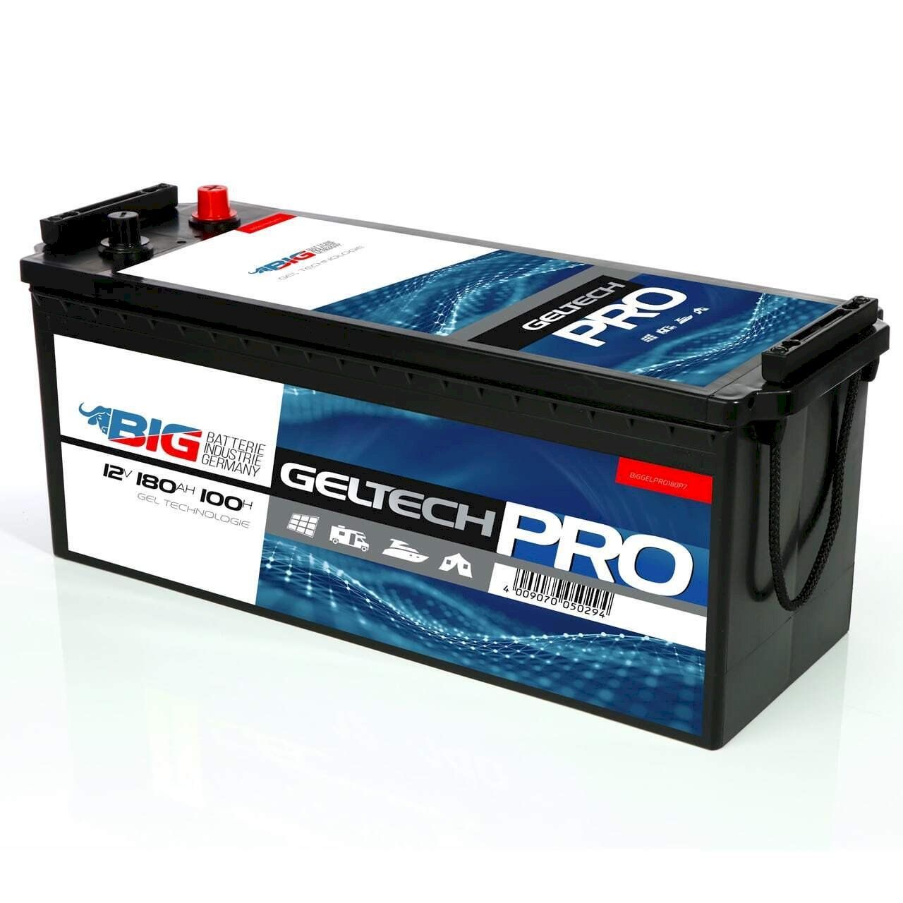 Batterie: BIG GELTECH PRO GEL 12V 180Ah – Nuovo e nell'imballaggio originale da Bottighofen venduto da zaap 1
