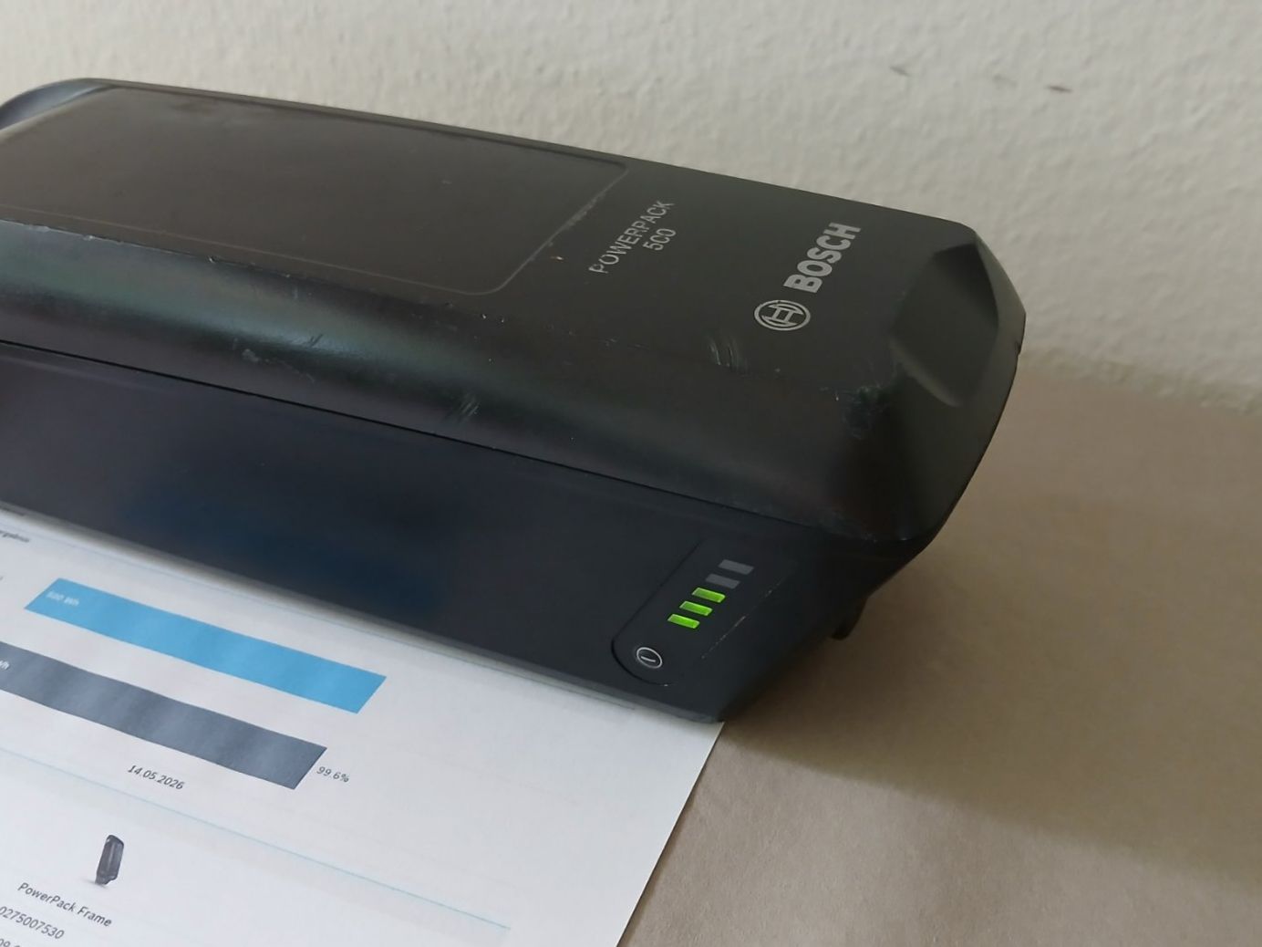 Bosch Batterie: Powerpack 500 Akku - 498Wh 99.6% mit Bosch Messbericht – Usato da Winterthur venduto da .-thx-. 2