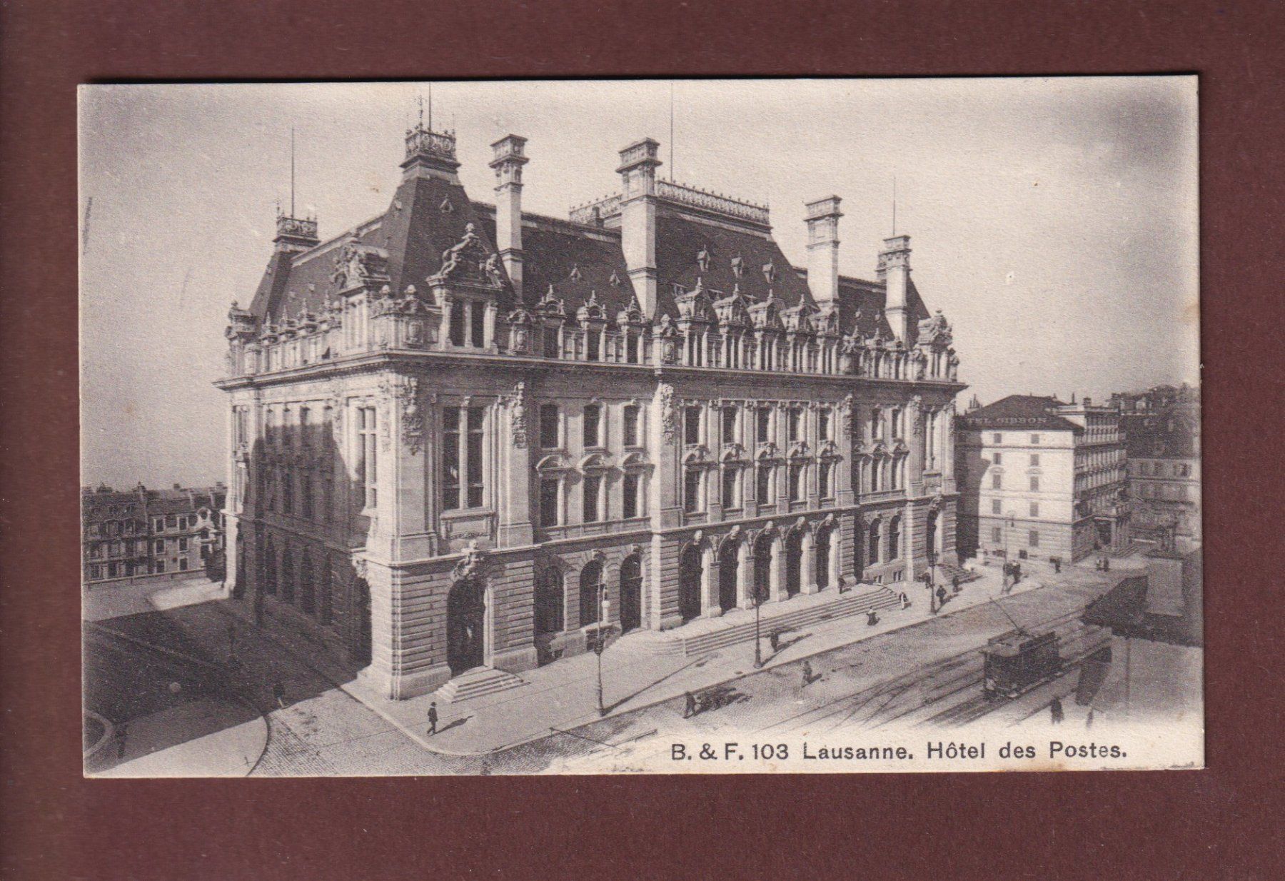 Cartoline postali: LAUSANNE - Hôtel des Postes - 1909 – Usato da Pully venduto da nicecards