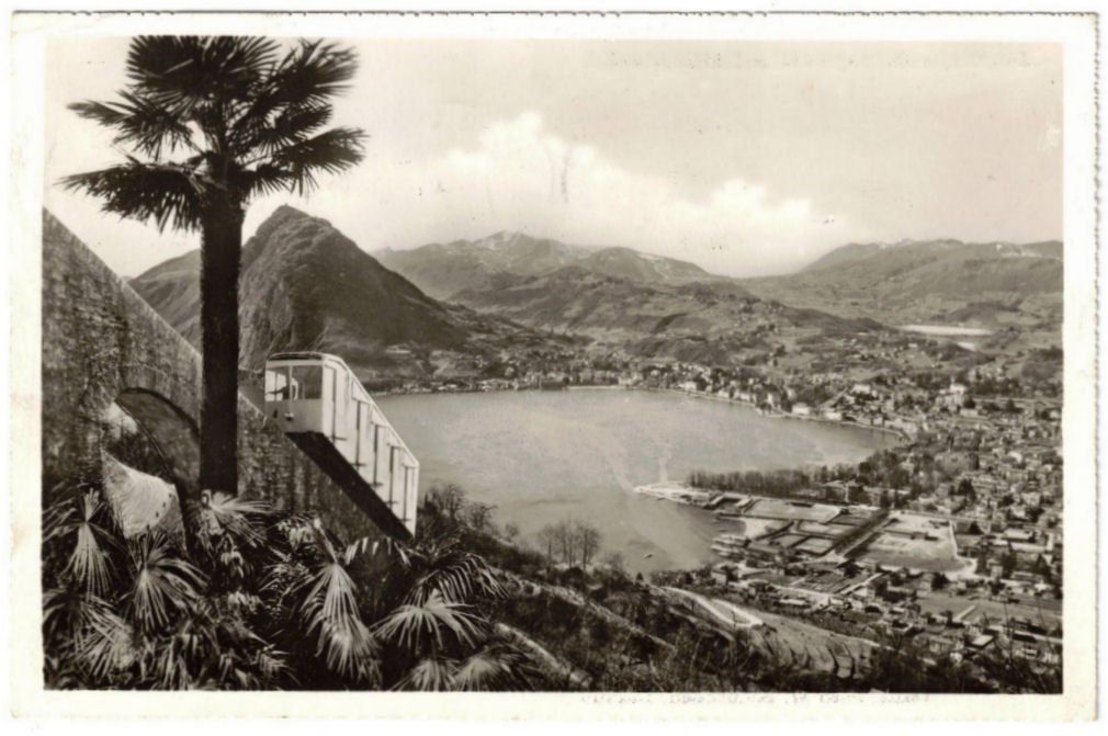 Cartoline postali: Lugano - Standseilbahn Monte Brè – Usato da Binningen venduto da Mountainrider