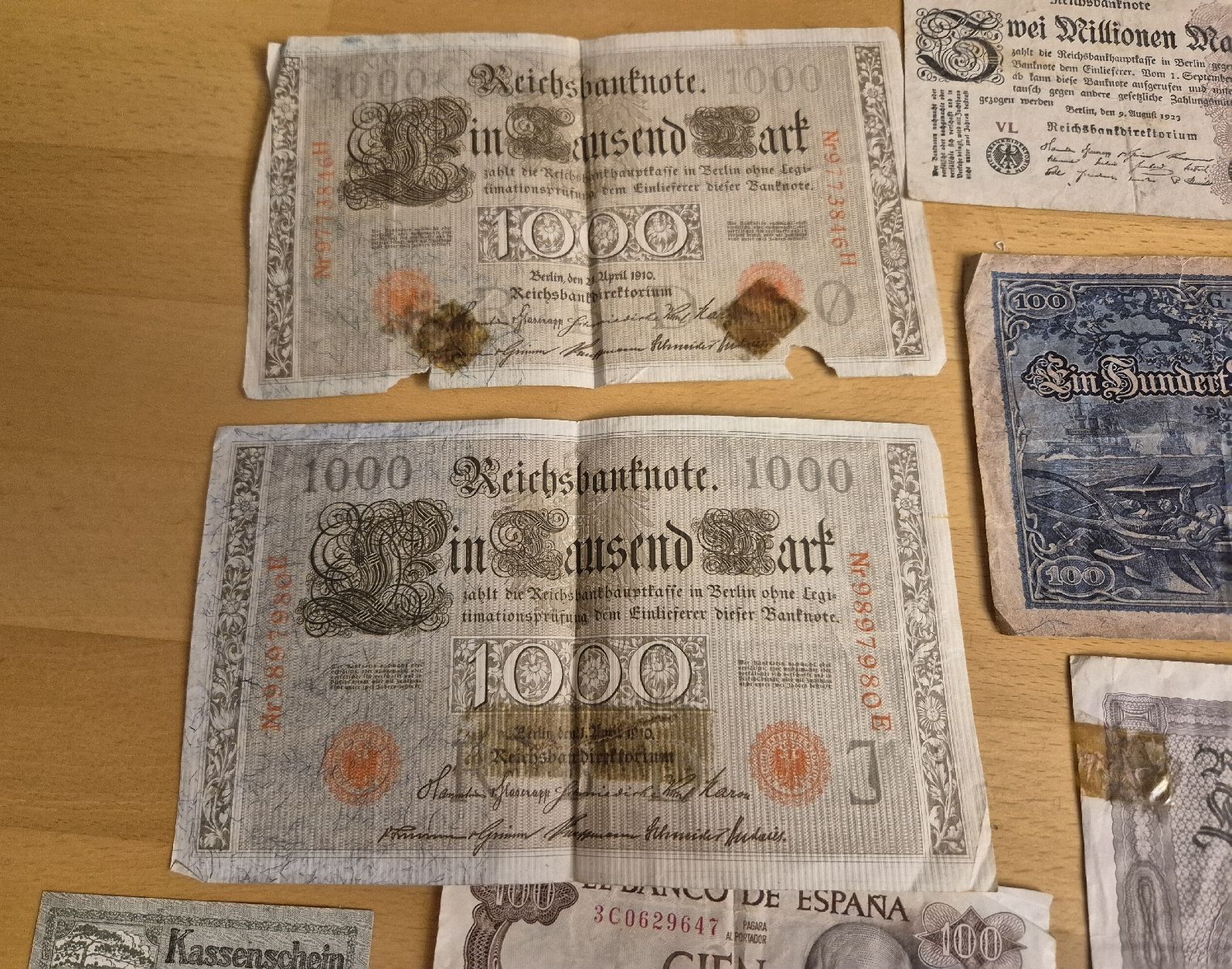 Banconote: Div. alte Noten, Mark... – Usato da Vilters venduto da Fleiflomi 4