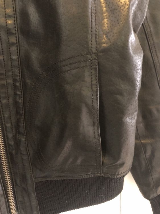 Giacche: Veste en cuir noir – Style – Usato da Biel/Bienne venduto da Lianumi 3