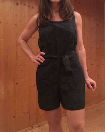 Jumpsuit fairtrade Gr S, schwarz