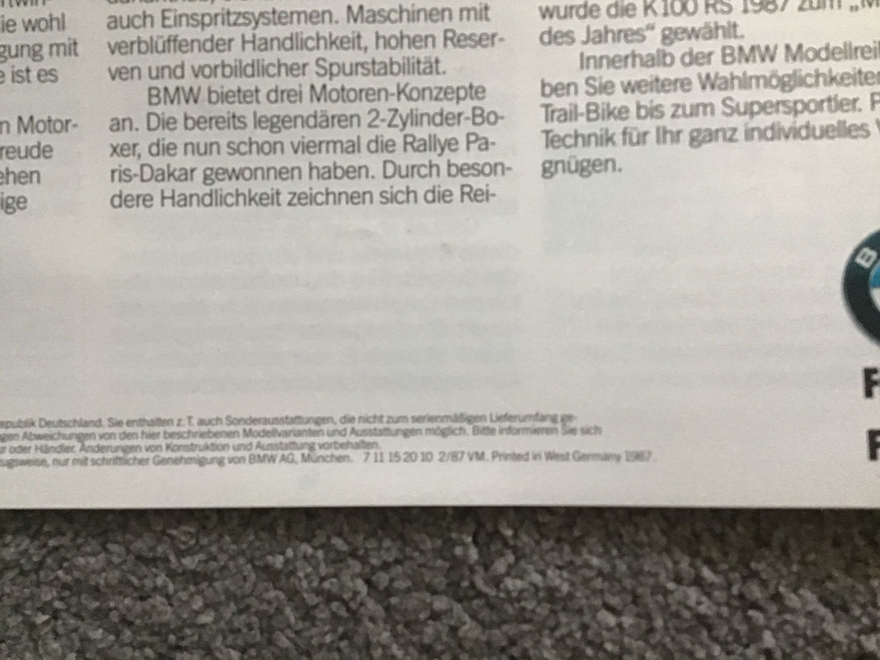 BMW Documenti: BMW Programm Verkaufsprospekt 16 Seiten 2/1987 – Usato da Scherzingen venduto da Starseller62 9