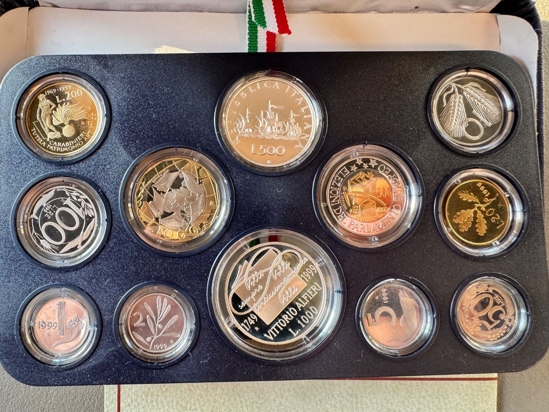 Tutti le monete: Italien Münzsatz 1999 - Proof – Nuovo (secondo la descrizione) da Meilen venduto da coins4sale 5
