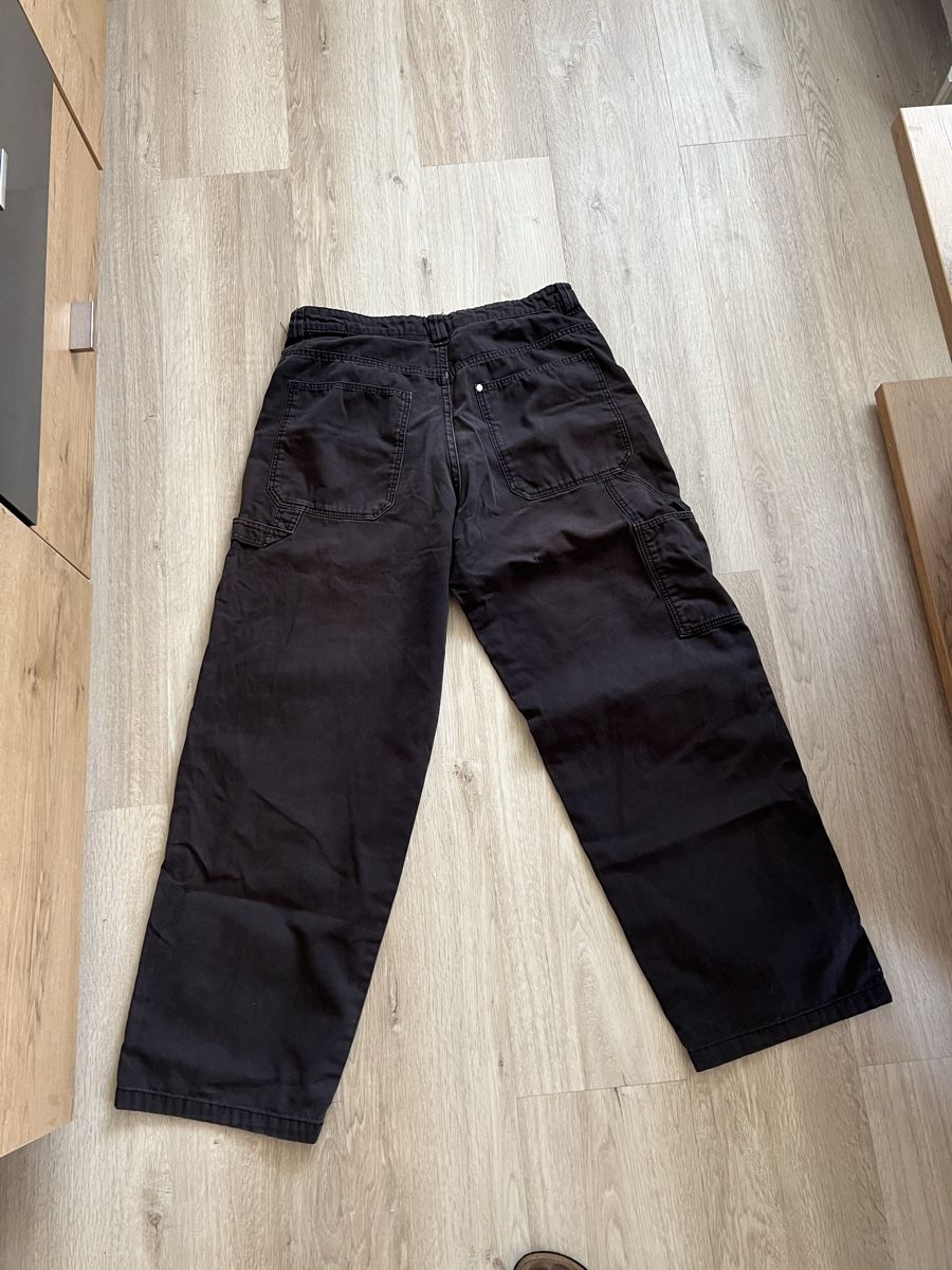 H&M Pantaloni: Baggy Hose gr. 170 Adjustable Waist, Anthrazit farbe, – Usato da Triesen venduto da bubita 3