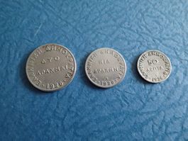 3 Griechische Münzen  1926