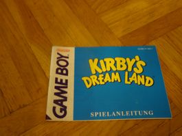 Anleitung zu Kirby's Dream Land GAMEBOY (KEIN SPIEL)