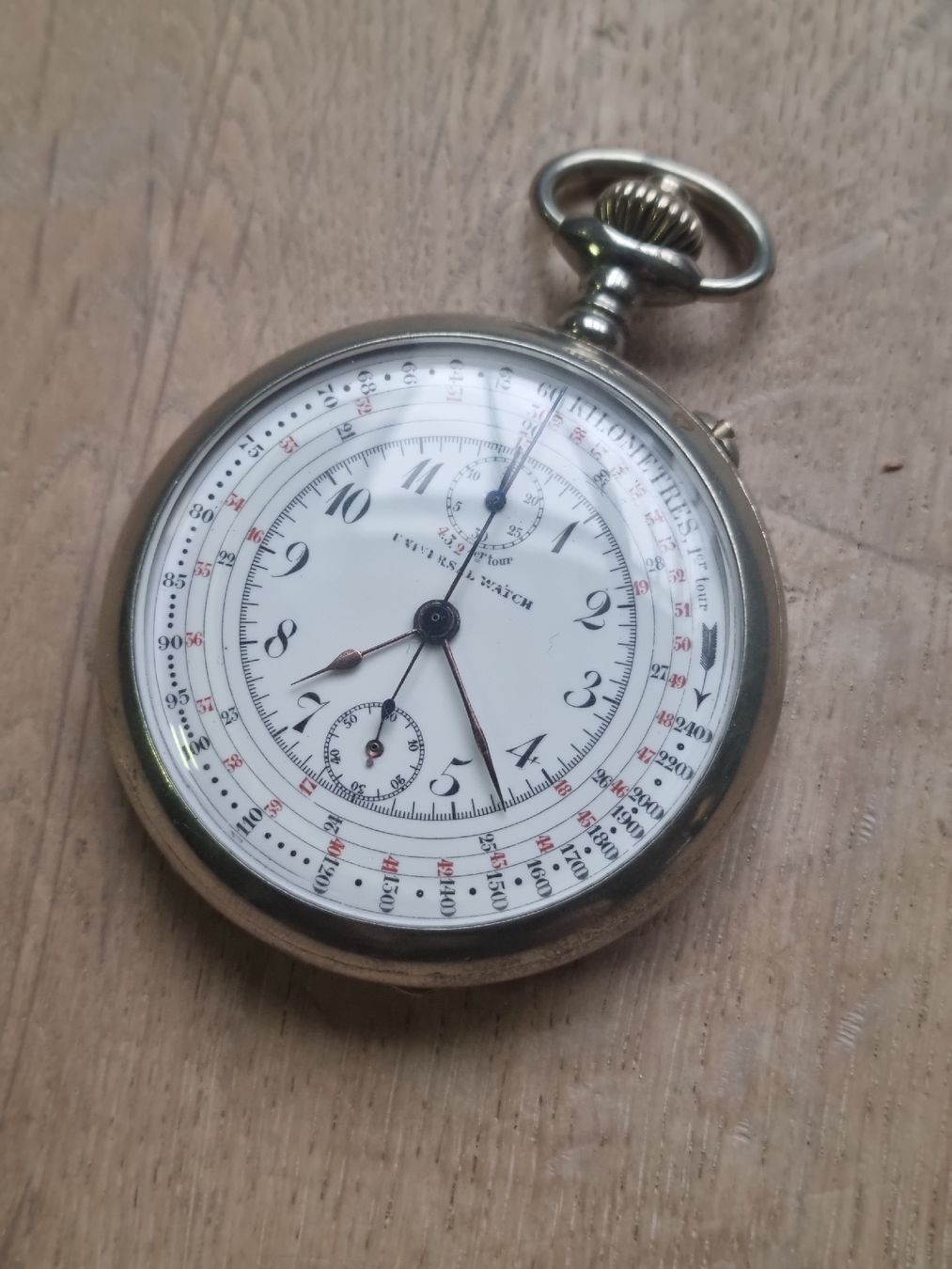 Universal Genève Uhren: Chronographe de poche Universal – Gebraucht aus Vernier von