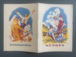 Litho-Prospekt Wengen Jungfraujoch / Umschlag Martin Peikert