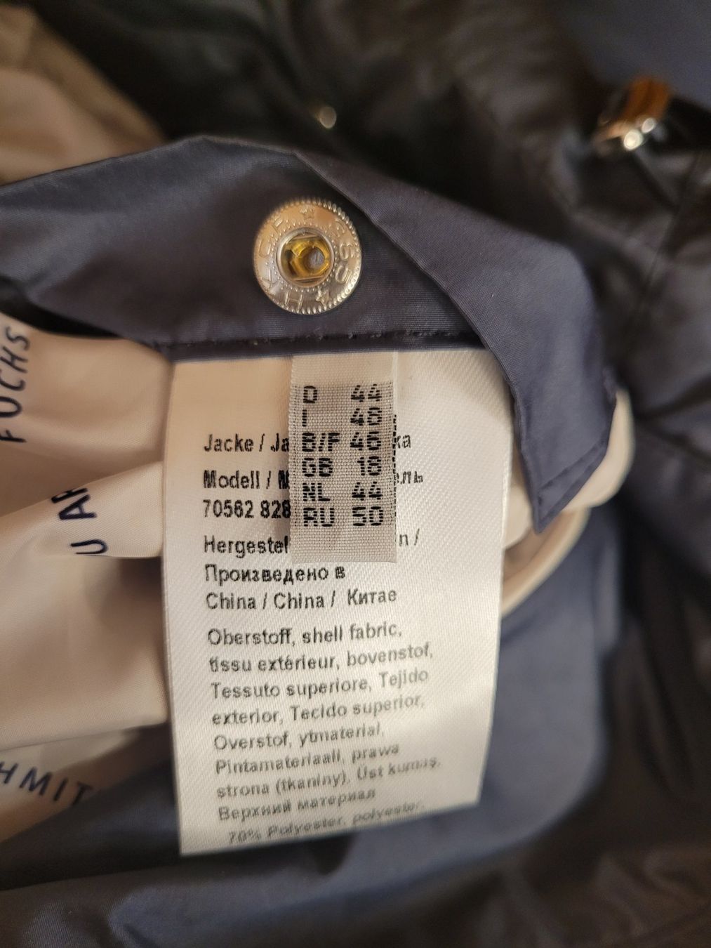 Fuchs Schmitt Giacche: FUCHS SCHMITT Veste gris/bleu – Usato da Lausanne venduto da PlusValue_Lausanne 4