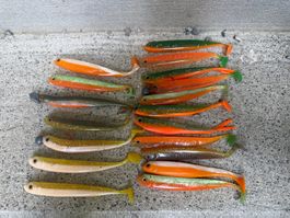 Gummifisch Köderpaket – Softbaits & Jigköpfe