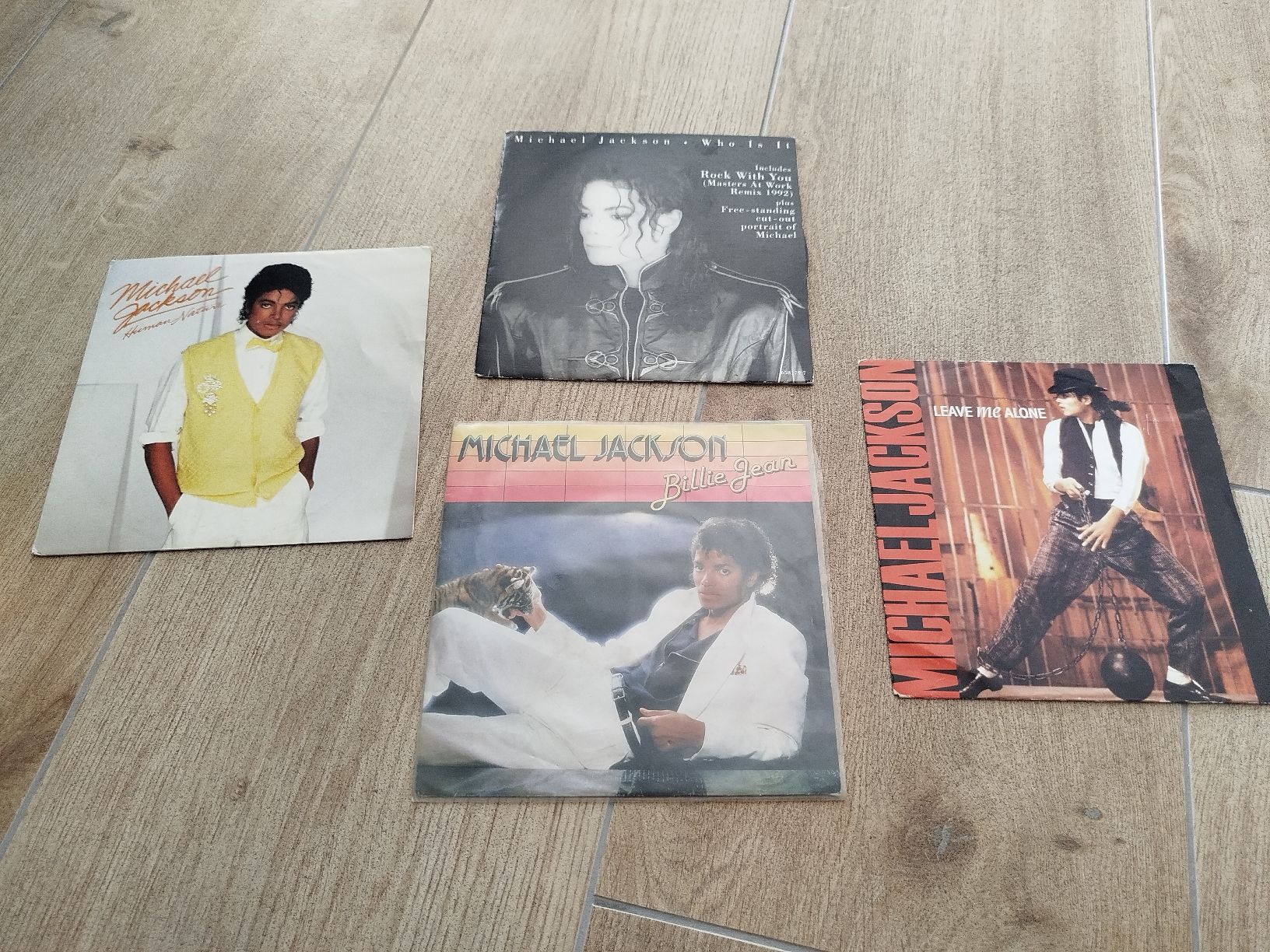 Dischi in vinile: 4 disques vinyle Michaël Jackson  – Usato da Genève venduto da Octo-puces