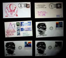 USA POSTE AÉRIENNE 6 LETTRES DIFFÉRENTES 1981 / U175