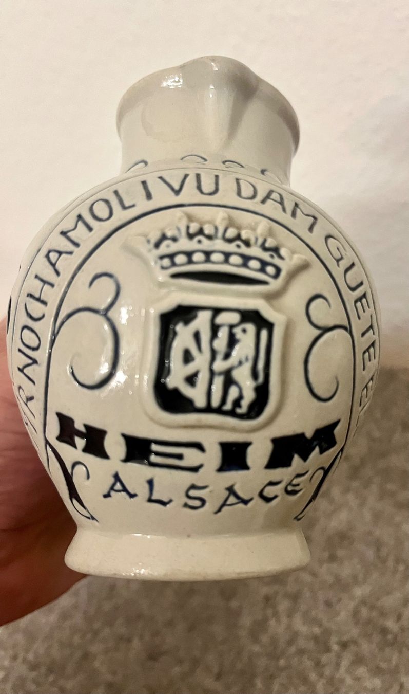 Caraffe: Weinkrüglein Heim Alsace 1/4l Steingut – Usato da Basel venduto da so1_nf6l 2