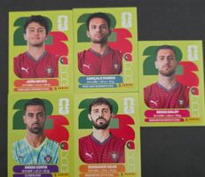 5 Panini Fussballkarten Portugal Spieler