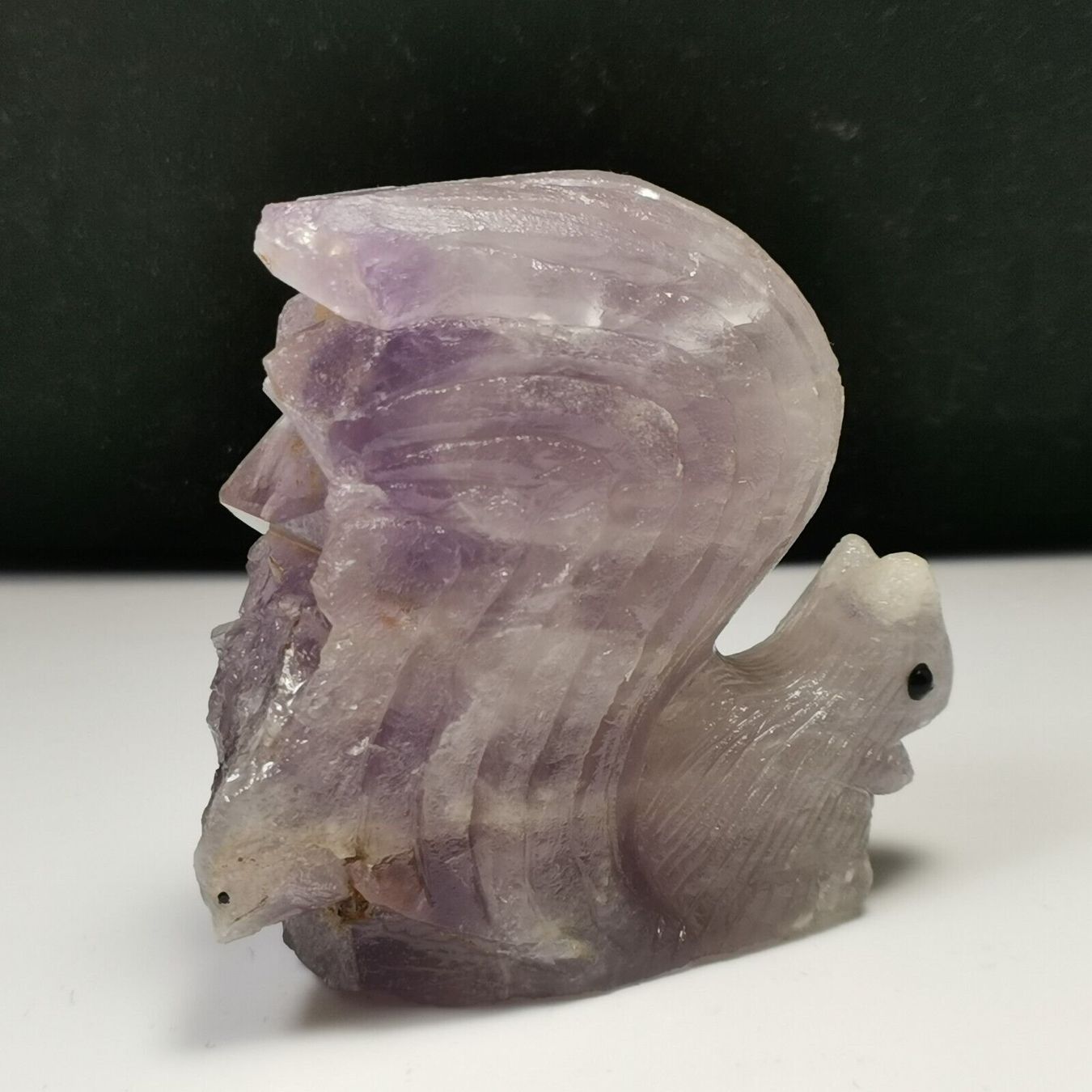 Mineralien & Heilsteine: Lila Eichhörnchen Statue Amethyst Stein Ecureuil Améthyste – Neu (gemäss Beschreibung) aus Prilly von ilyria73 4