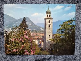 Lugano Ansichtskarte Postkarte beschrieben ohne Marke