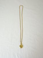 Vergoldete Halskette mit Uhranhänger von Zeno Quartz