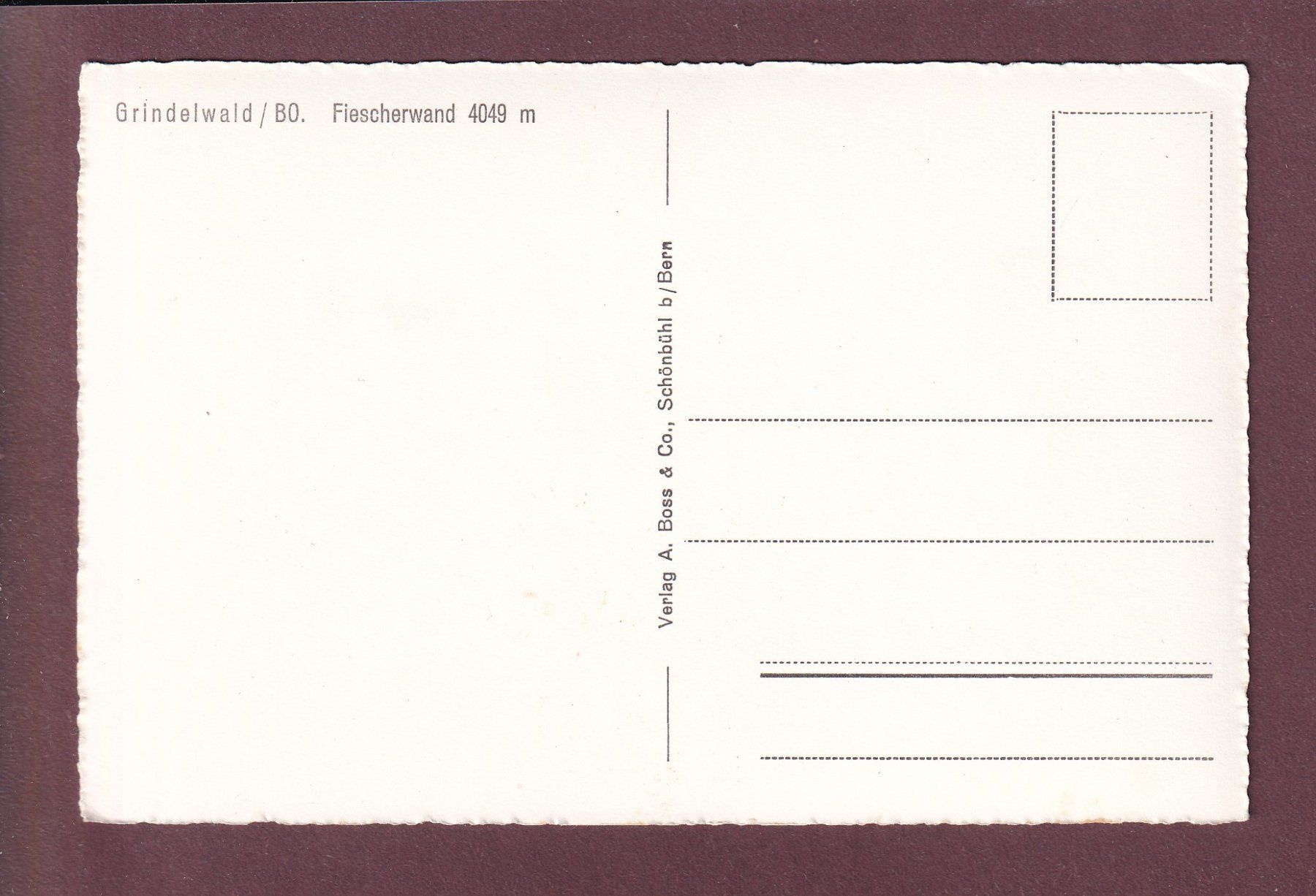 Cartoline postali: GRINDELWALD - Fiescherwand – Usato da Pully venduto da nicecards 1
