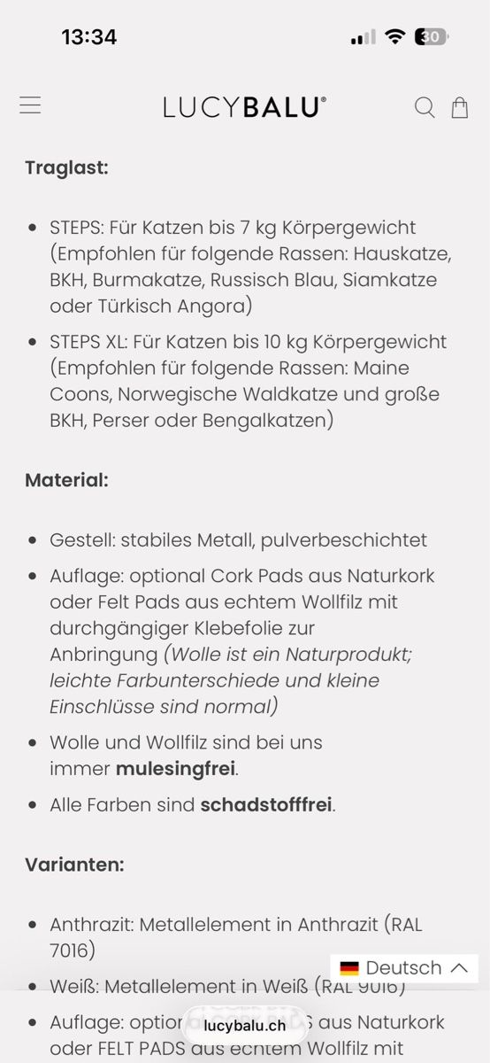 Scale: Katzentreppe Lucybalu 3er Set – Nuovo e nell'imballaggio originale da Wabern venduto da apple2024 4