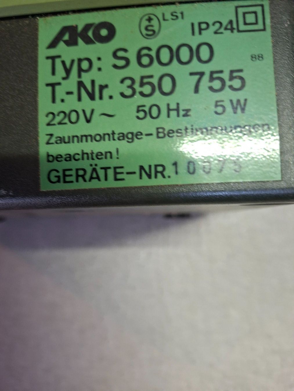 Alle Maschinen: Elektrozaungerät 220 – Gebraucht aus Riniken von donpedro59 1