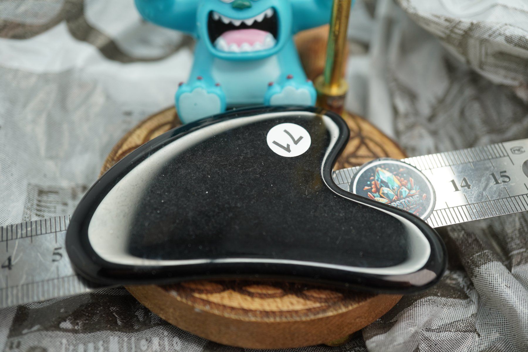 Minéraux & Lithothérapie: Gua Sha Massage-Stein Obsidian     ab 1.- – Neuf avec emballage d'origine à Eschenbach SG par topstone 2