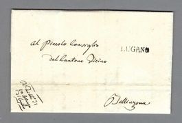 1812, LUGANO, INCHIOSTRO/TINTE (Wi.3720a/8pti) +
