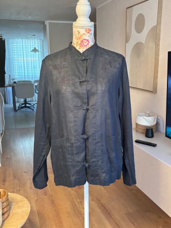 Muji Bluse 100% Leinen