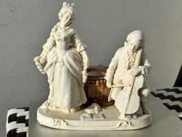 Antike Porzellan Figur, Katzhütte Hertwig & Co.