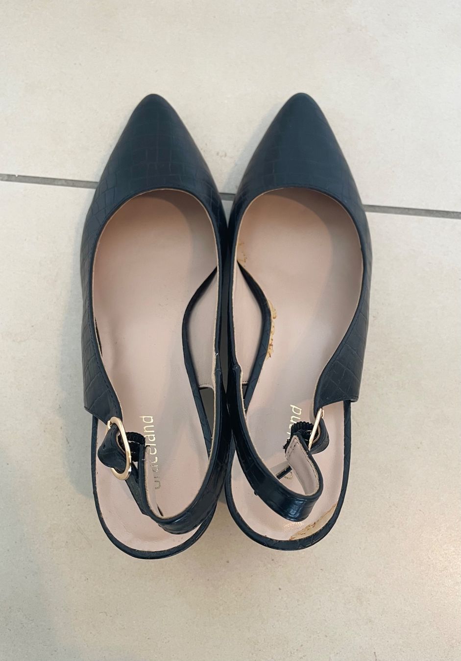 Graceland Scarpe da donna: Escarpins slingback noirs effet crocodile - Taille 38 – Usato da Geneve venduto da Margot_22 4