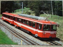 VRB Viznau-Rigi-Bahn Triebwagen Bhe 4/4 21 und Bt 31