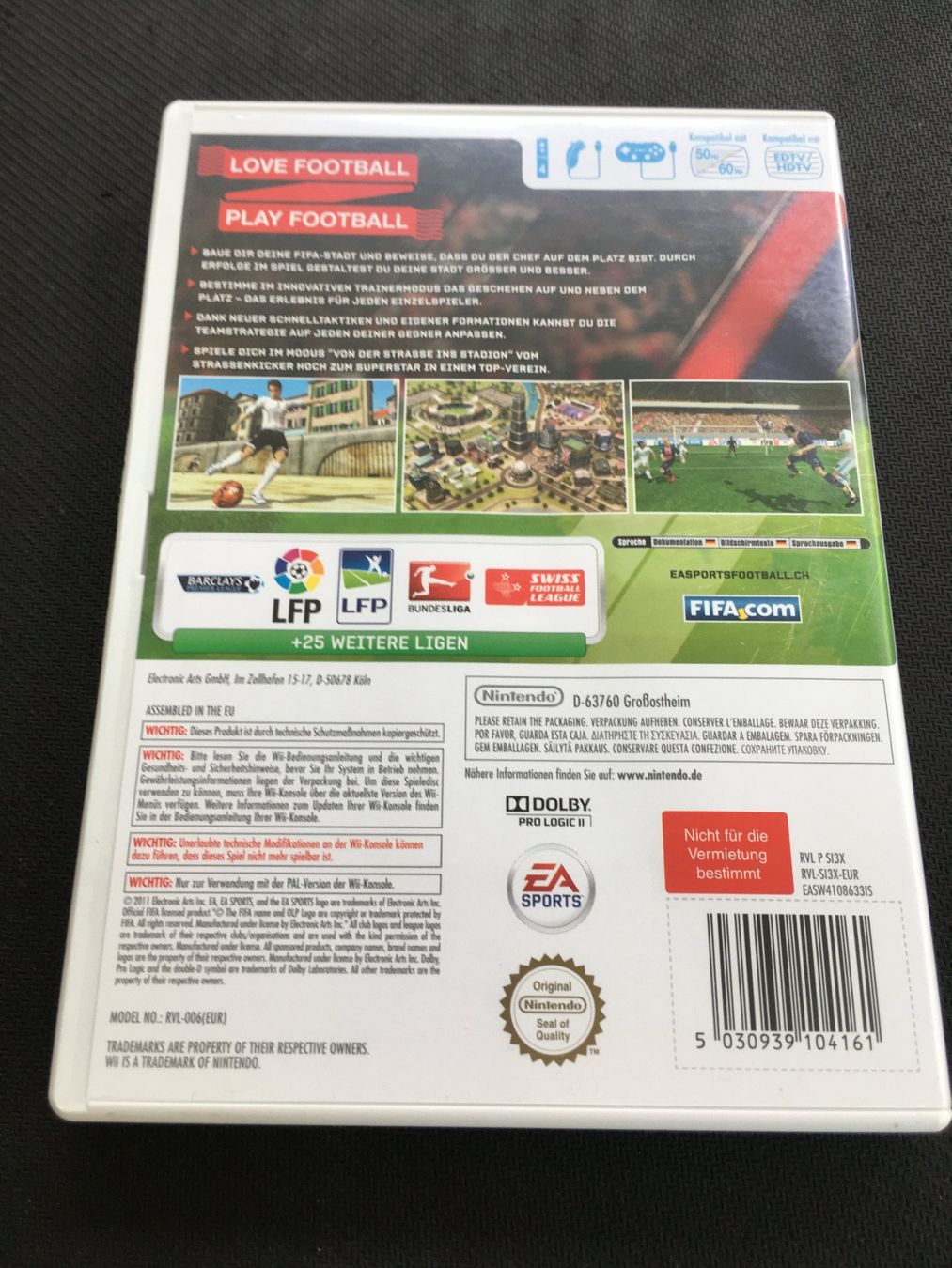 Nintendo Jeux: Fifa 12 - Nintendo Wii – D'occasion à St.Gallen par Punktchen01 1