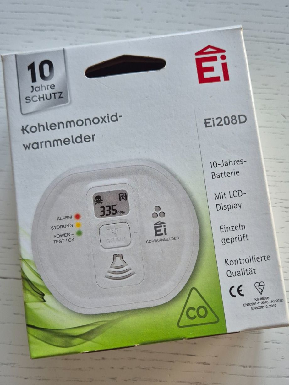 Alarmanlagen: Ei Electronics Ei208D Kohlenmonoxid-Warnmelder neu – Neu und originalverpackt aus Hitzkirch von enya2007 1